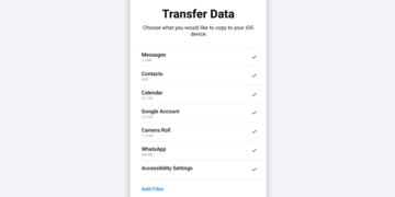 WhatsApp Android iPhone Transfer Feature