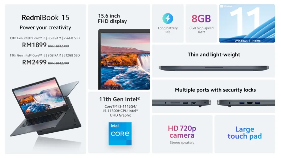 Xiaomi RedmiBook 15 Malaysia