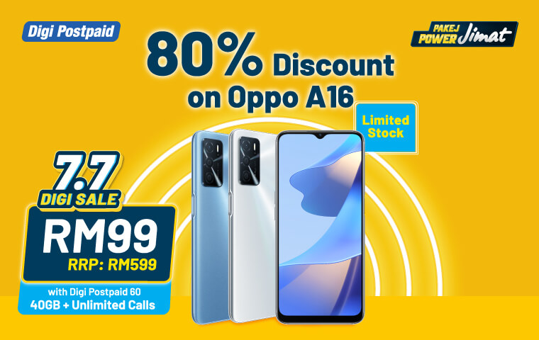 7.7 Digi Sale OPPO A16