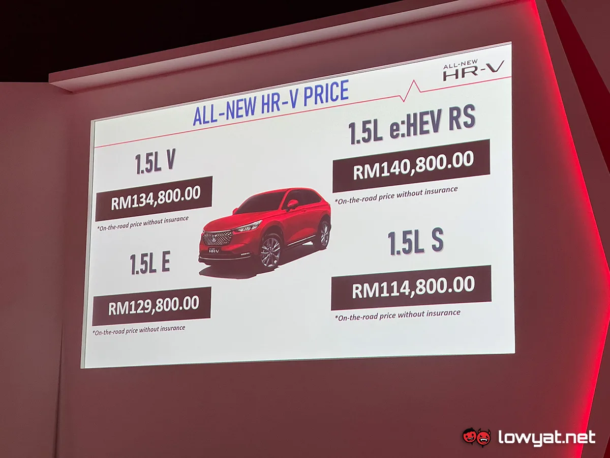Honda All-new HR-V 2022 launch malaysia price