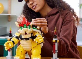 A Lego depiction of Bowser, the character, and not the hacker.