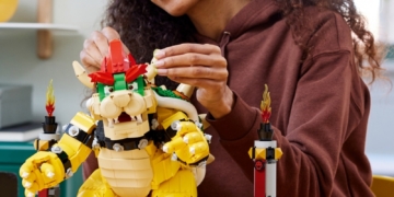 A Lego depiction of Bowser, the character, and not the hacker.