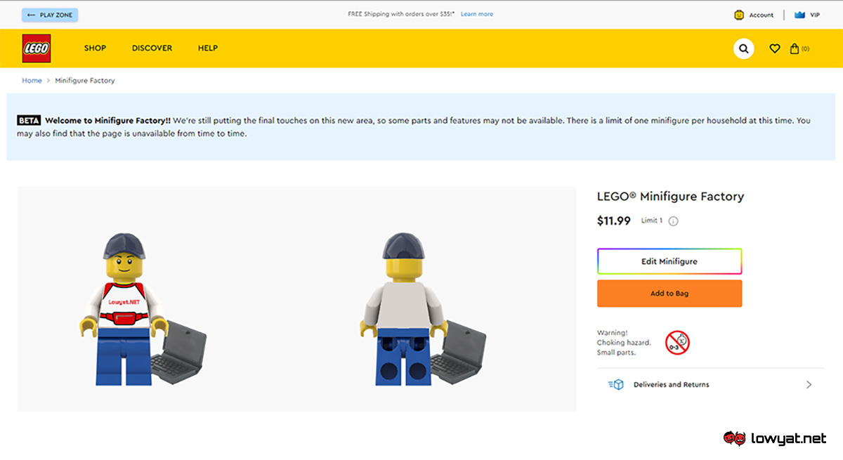 LEGO Custom Minifigure Factory Online Tool 7
