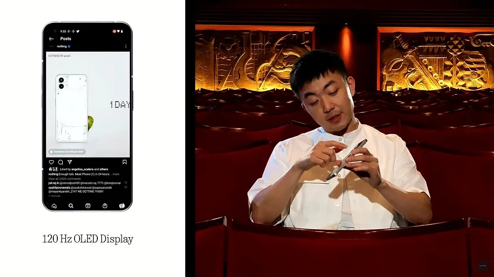 Nothing phone (1) display