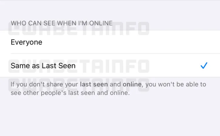 WhatsApp Online Status