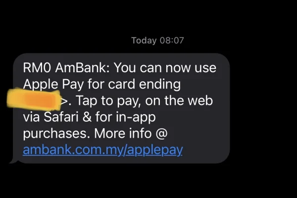 AmBank Apple Pay