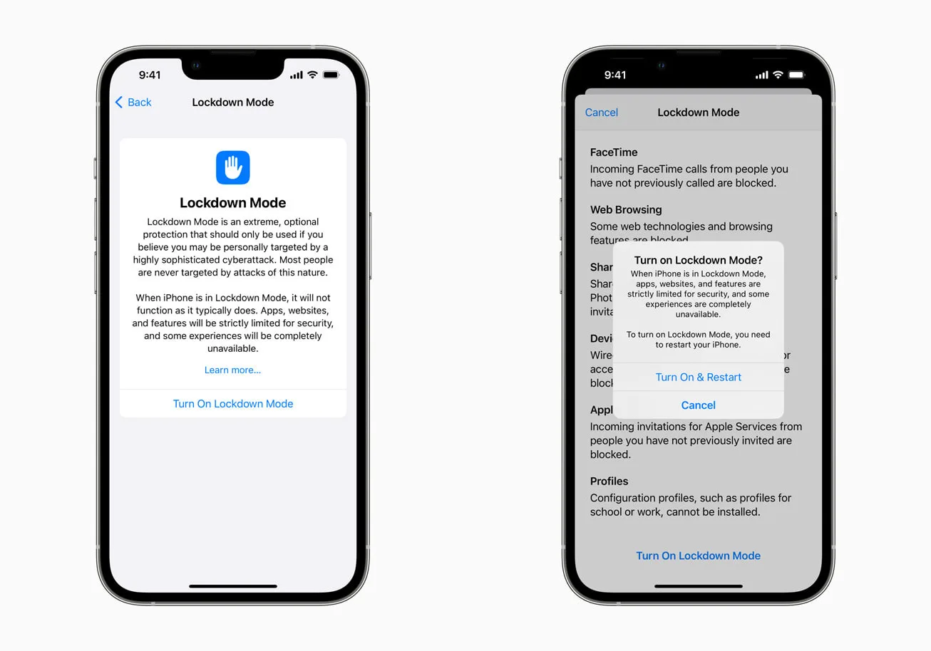 apple lockdown mode ios 16 ipados 16 macos ventura