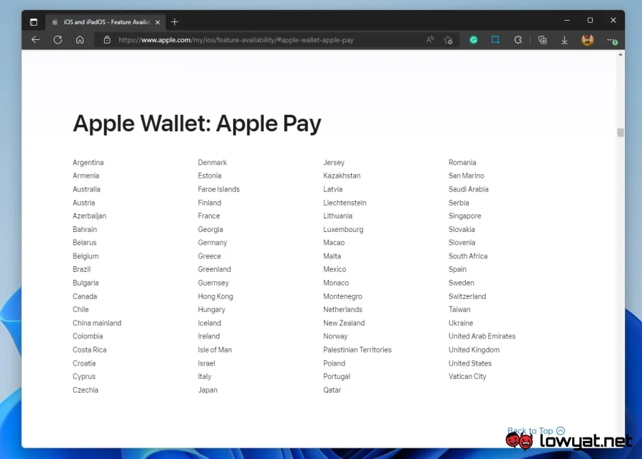Apple Pay Official Market