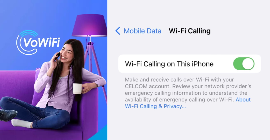 Celcom VoWiFi iOS 15.6