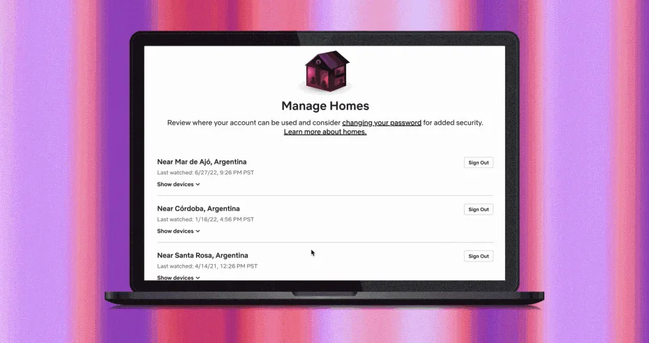 netflix account password sharing add home
