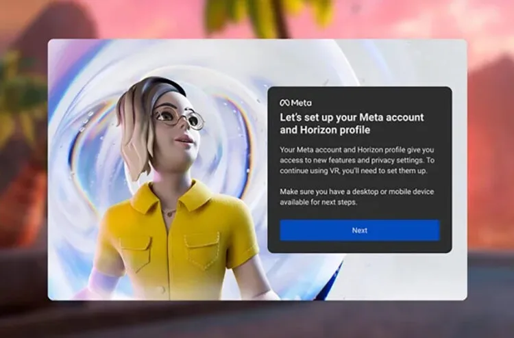 Facebook Account Meta Quest VR Oculus