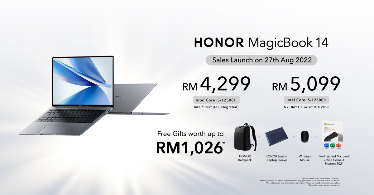 HONOR MagicBook 14 Malaysia launch price