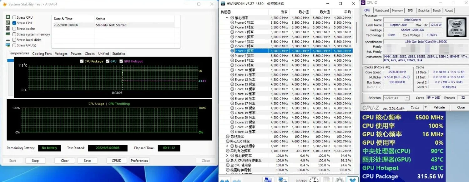 Intel Core i9 13900K overclocked 2