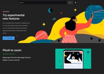YouTube Premium pinch to zoom