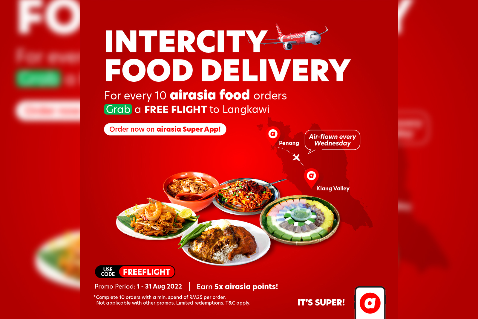 airasia intercity food delivery penang