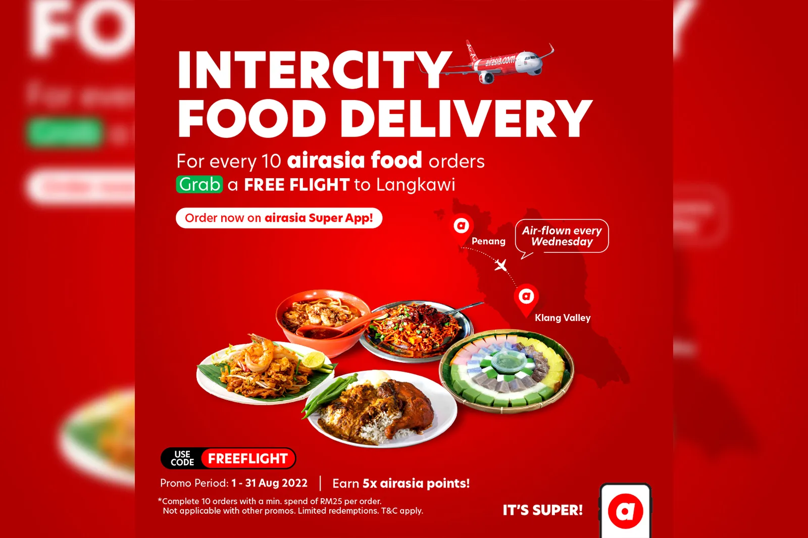 airasia intercity food delivery penang