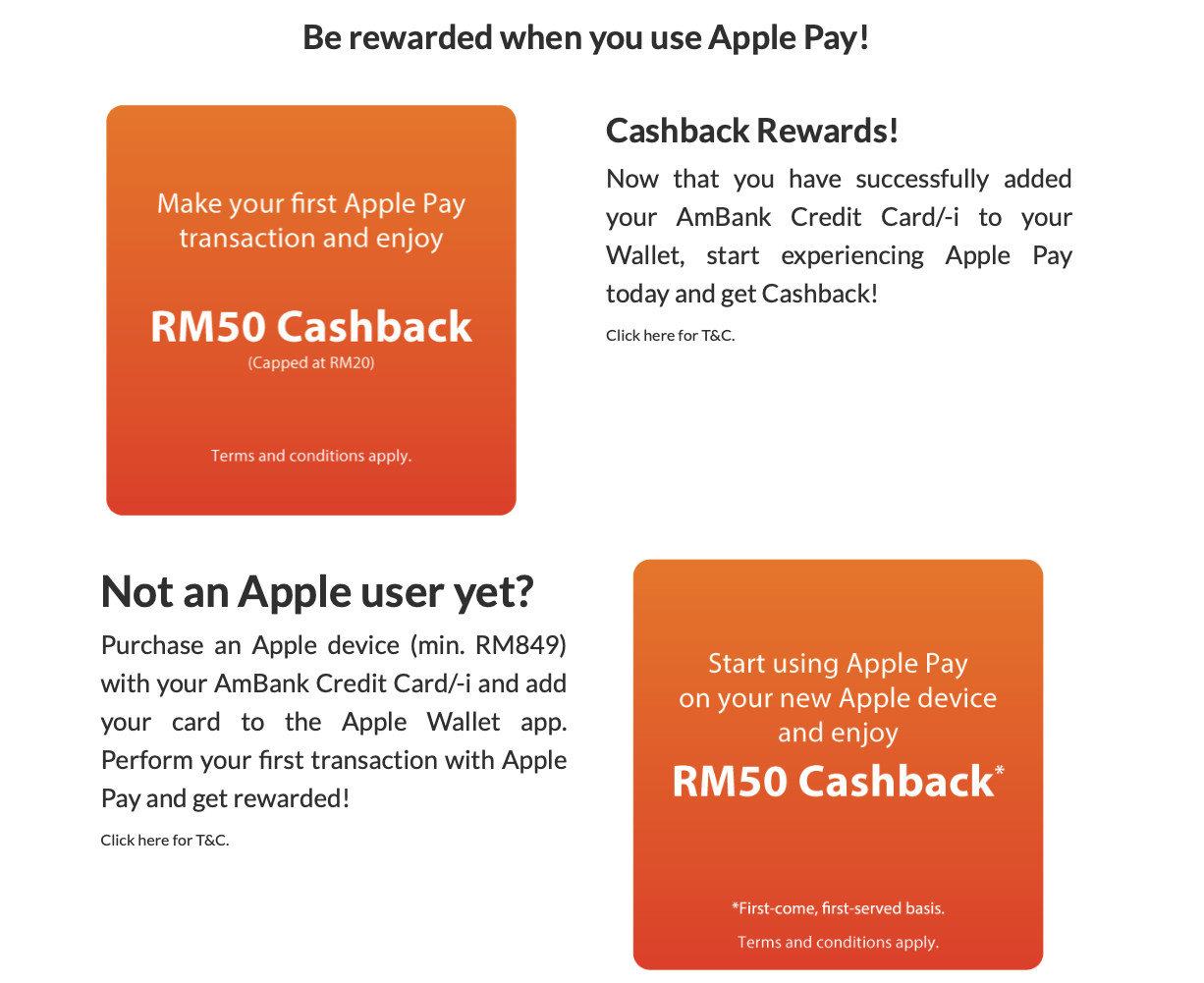 apple pay ambank malaysia cashback rewards