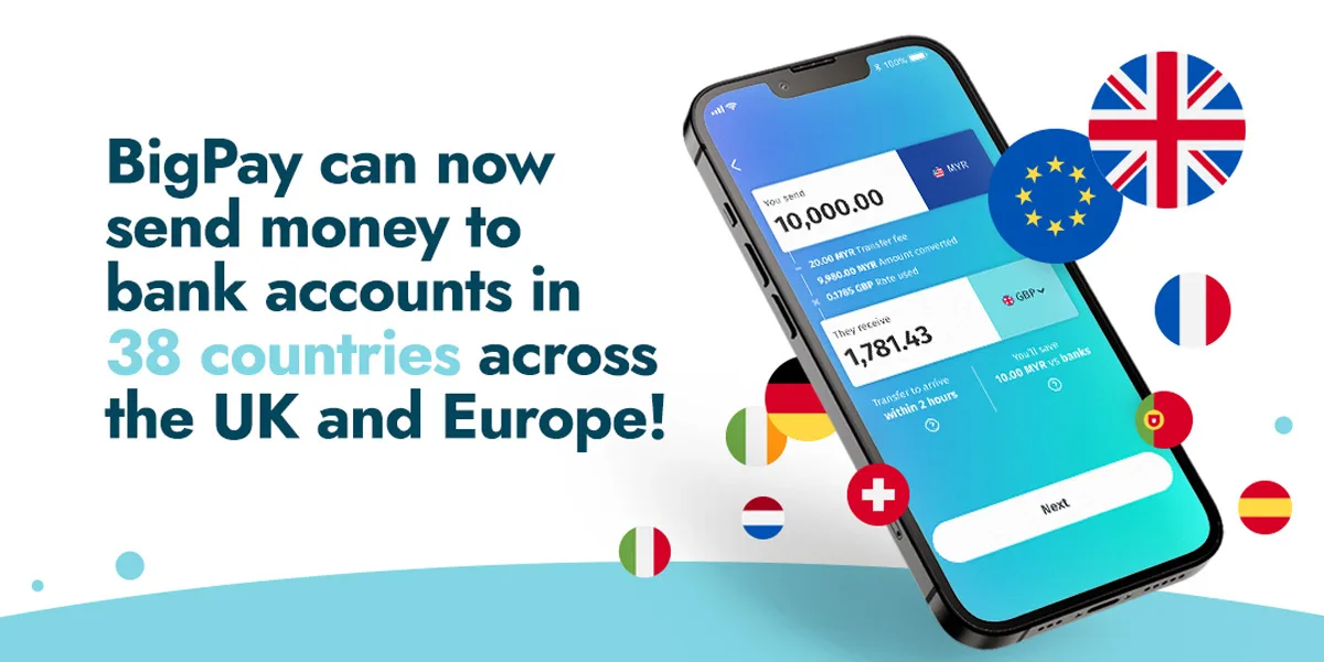 bigpay UK Europe international remittance service