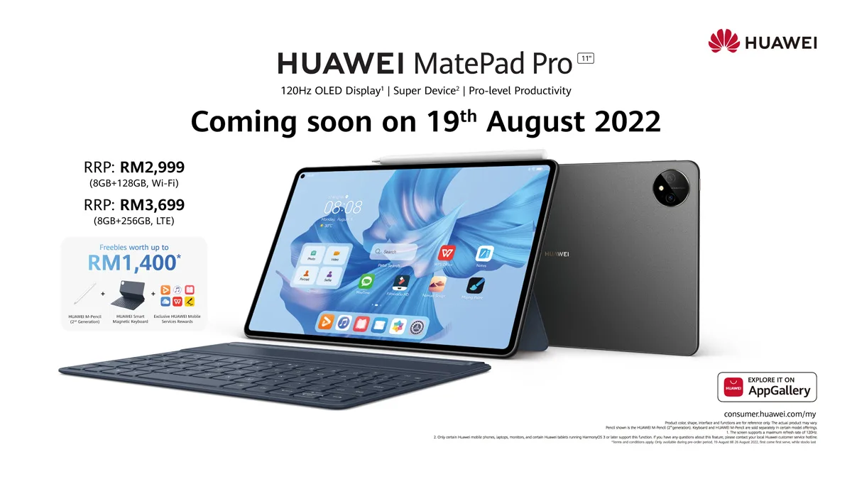 huawei matepad pro 11 malaysia price availability