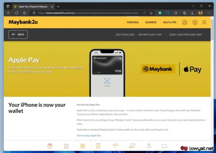Maybank Apple Pay