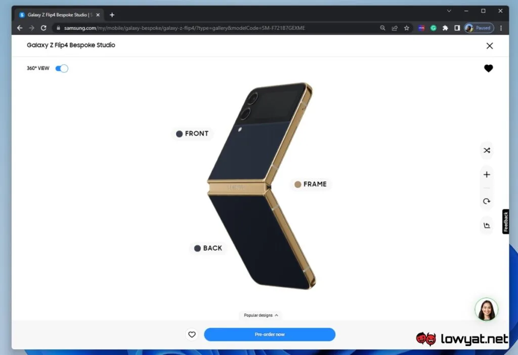 Samsung Galaxy Z Flip4 Bespoke Edition Malaysia