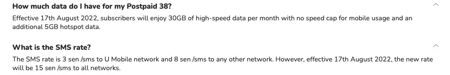u mobile postpaid 38 hotspot quota