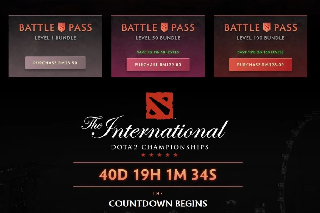 Dota 2 The International 2022 battle pass price