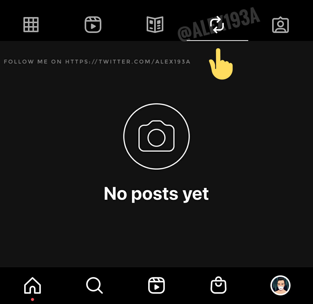 Instagram Repost feature testing