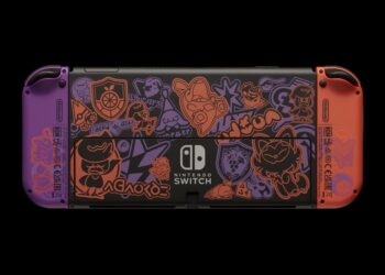 Nintendo Switch OLED Pokemon Scarlet Violet back