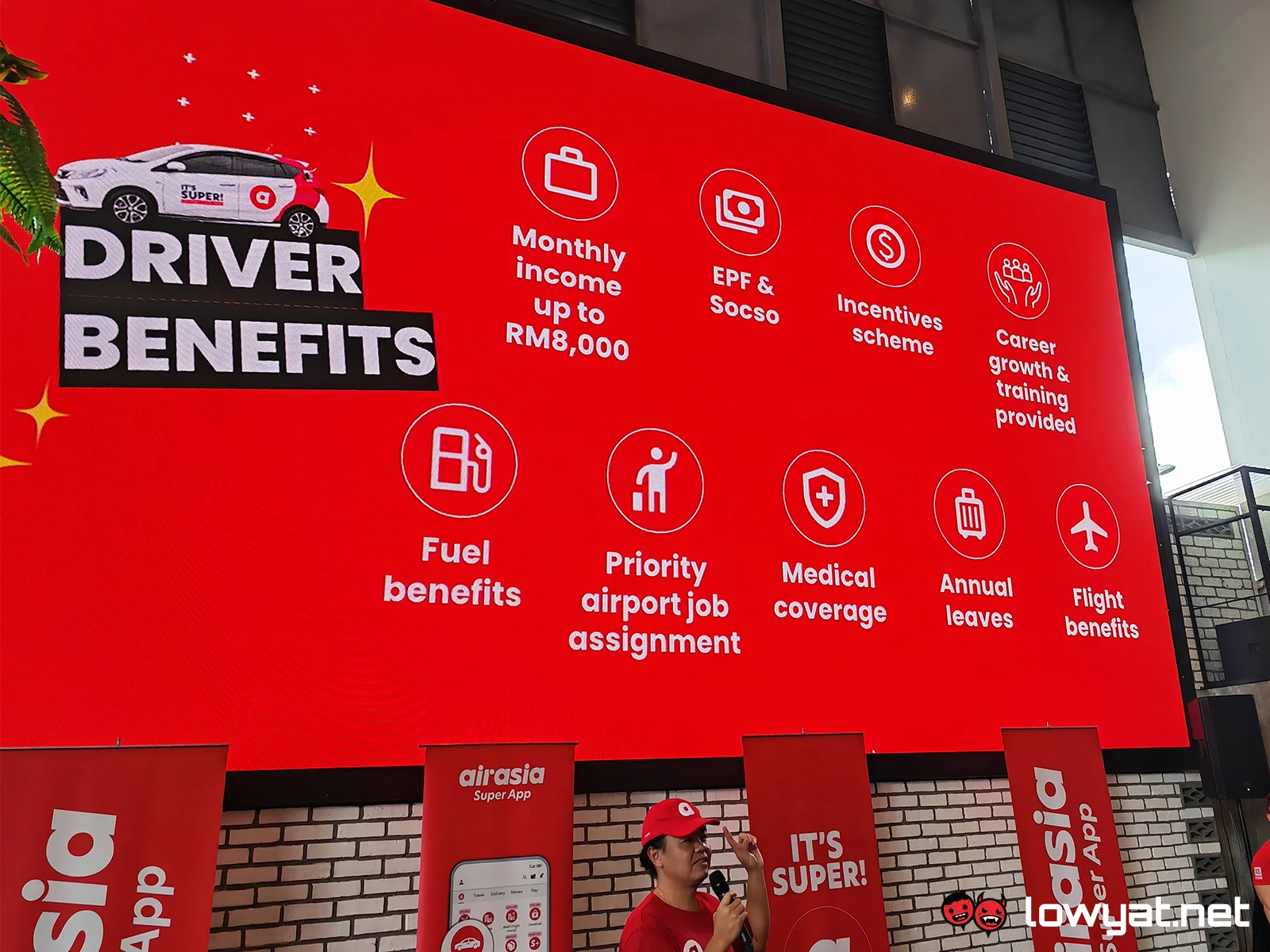 airasia ride full-time drivers benefits
