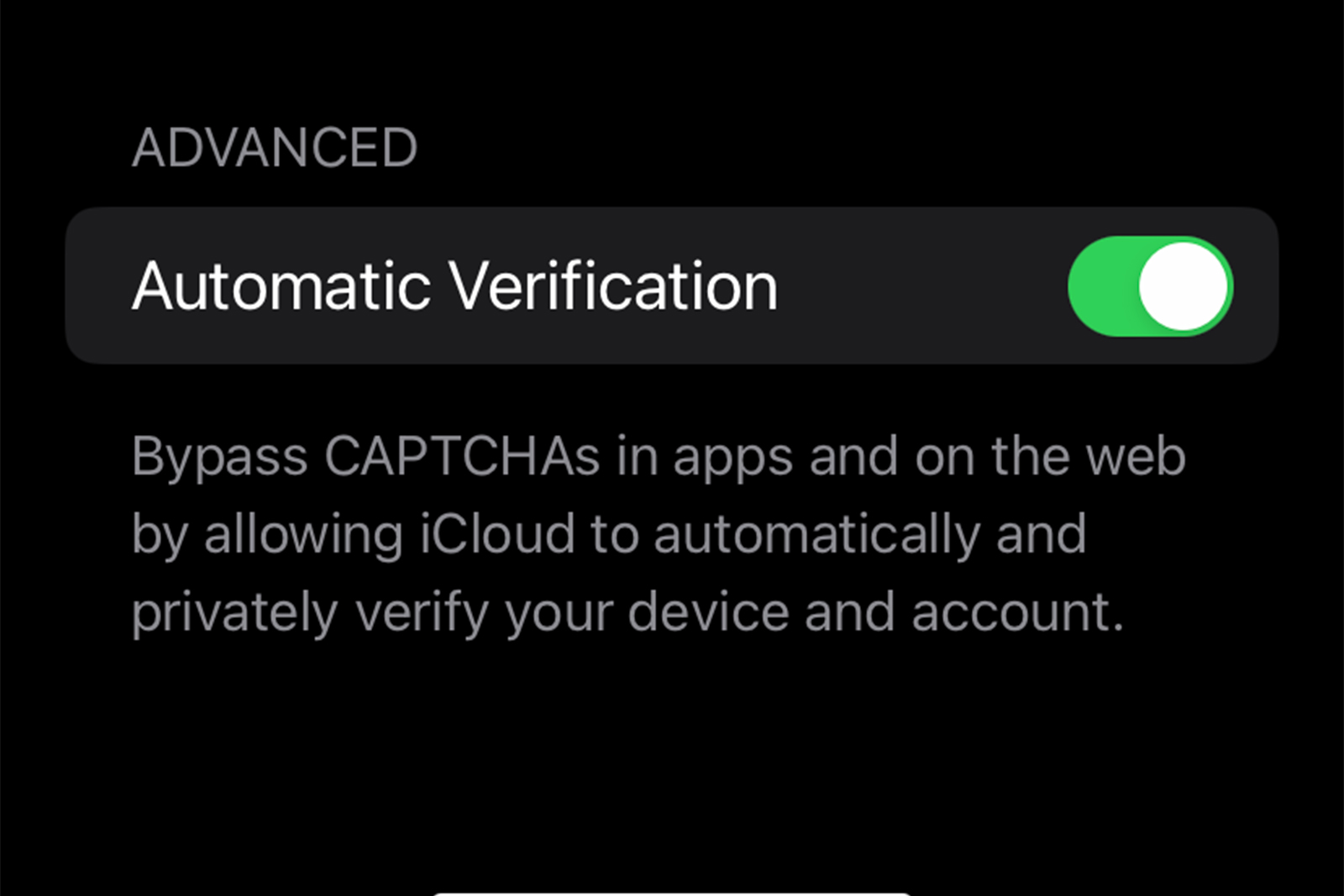 apple ios 16 automatic verification