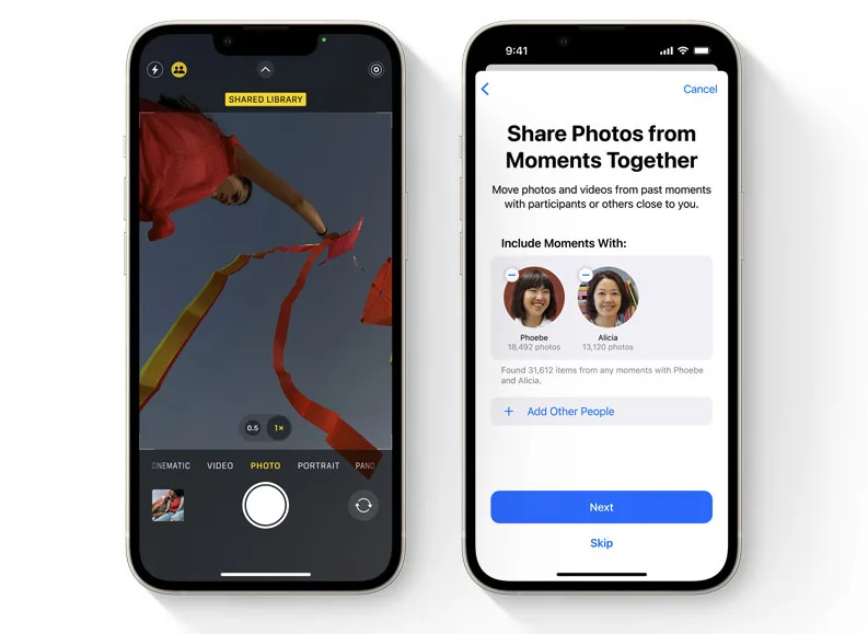 apple ios 16 iCloud Shared Photo Library