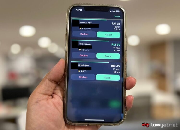 indrive fare bidding e-hailing