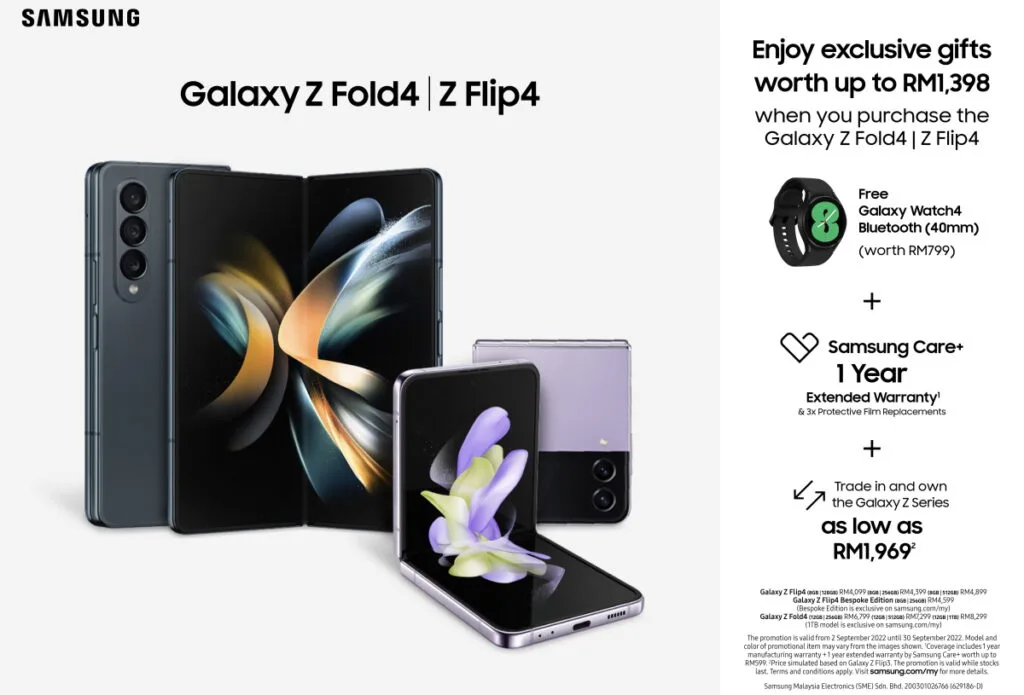 Samsung Galaxy Z Flip4 / Z Fold4 Launch Promo Malaysia