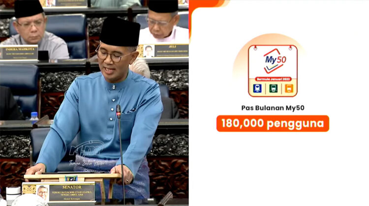 Bajet 2023 My50 Unlimited Monthly Travel Pass to continue