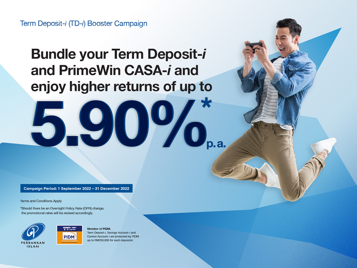 MBSB Bank Banking CASA-i Term Deposit-i PrimeWin