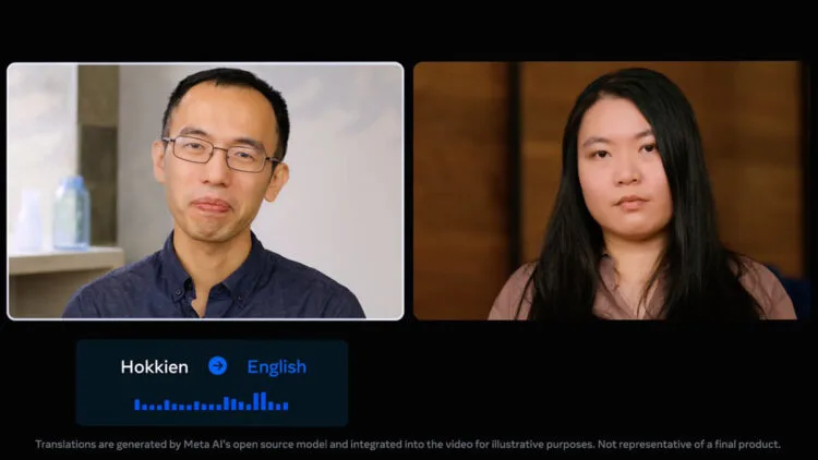Meta Universal Speech Translator Hokkien AI Translate