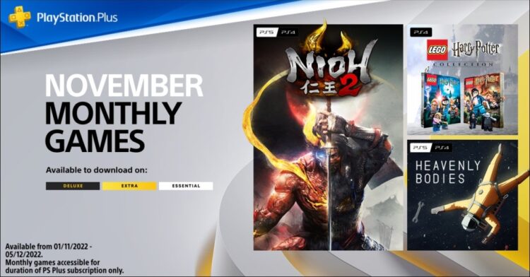 PS Plus free games November 2022