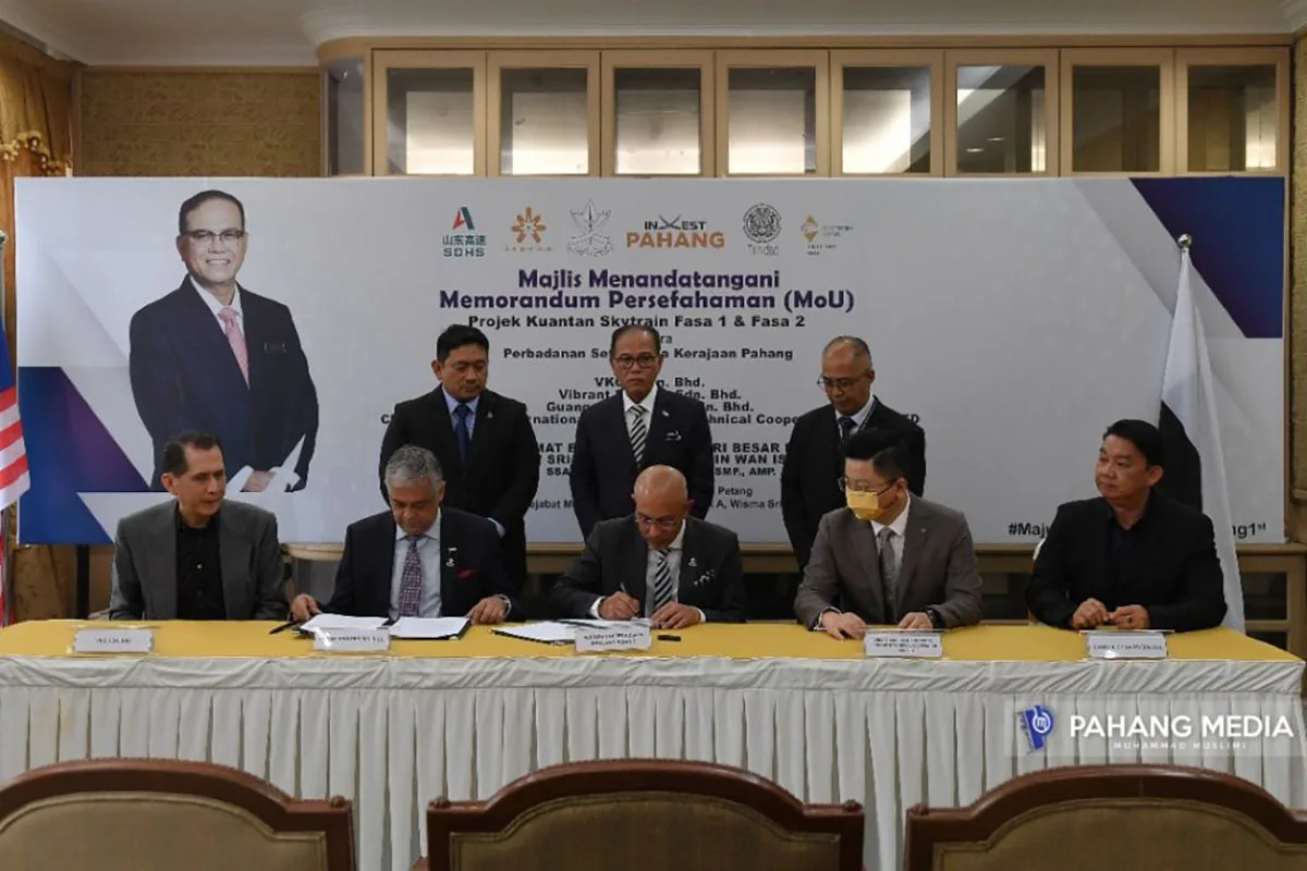 Pahang Kuantan Skytrain Development Project MOU