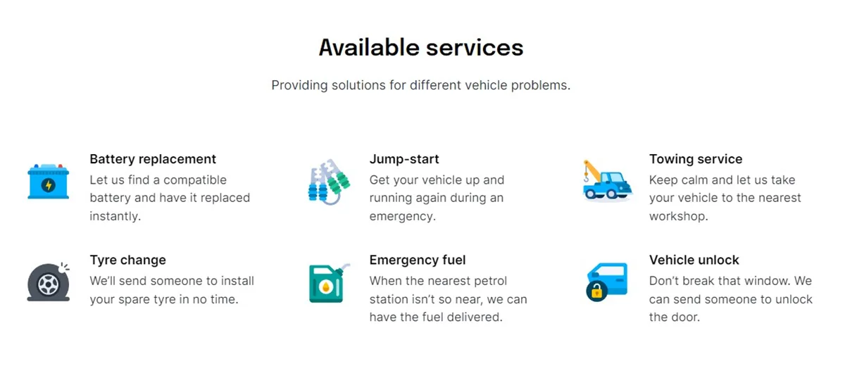 Setel App Auto Assistance Feature