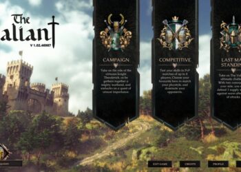 The Valiant start menu
