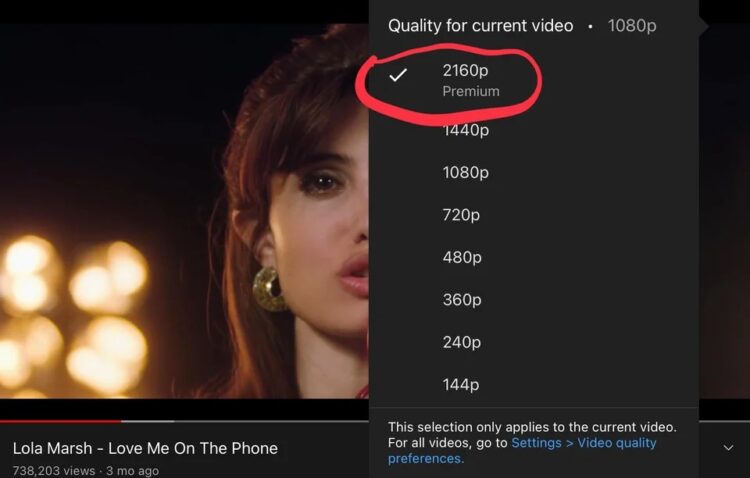 YouTube 4K Premium
