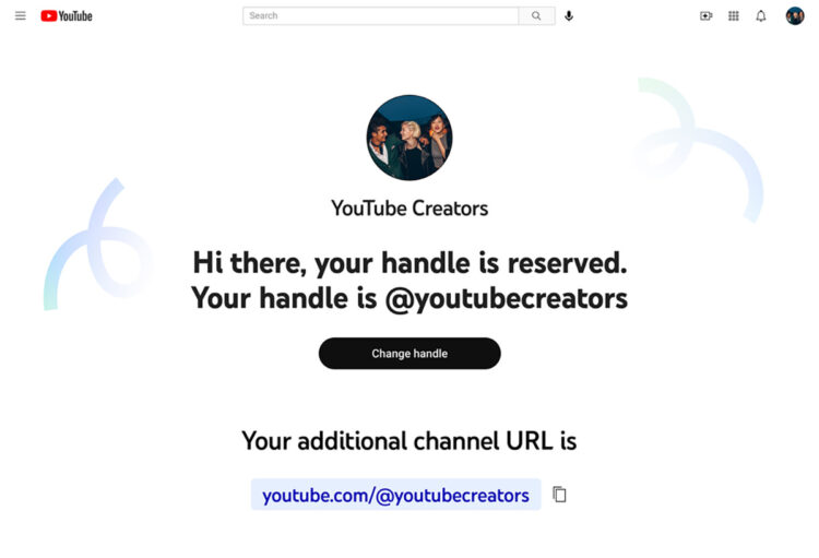 YouTube Expanding Username Handle Support