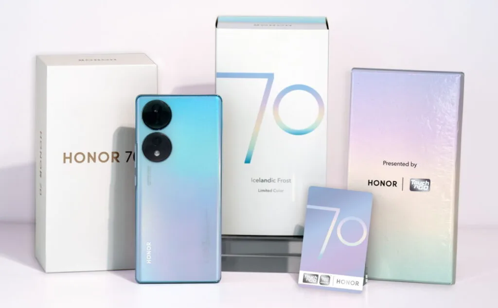 HONOR 70 5G Icelandic Frost - Enhanced TNG NFC Card