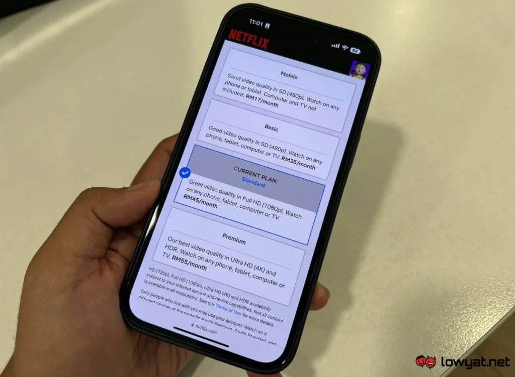 Netflix Malaysia Plan October 2022