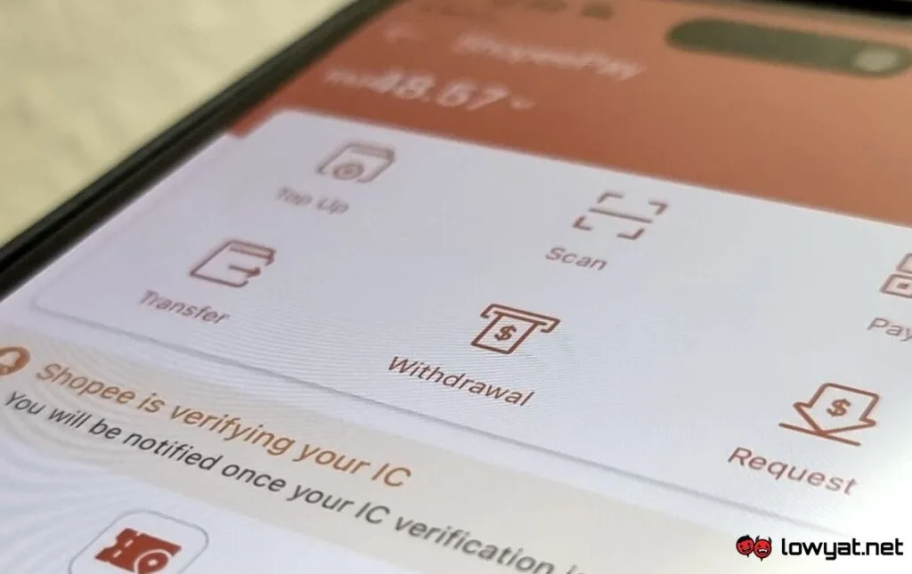 ShopeePay Withdrawal