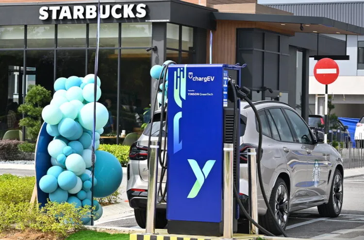Starbucks Malaysia chargEV EV Charger