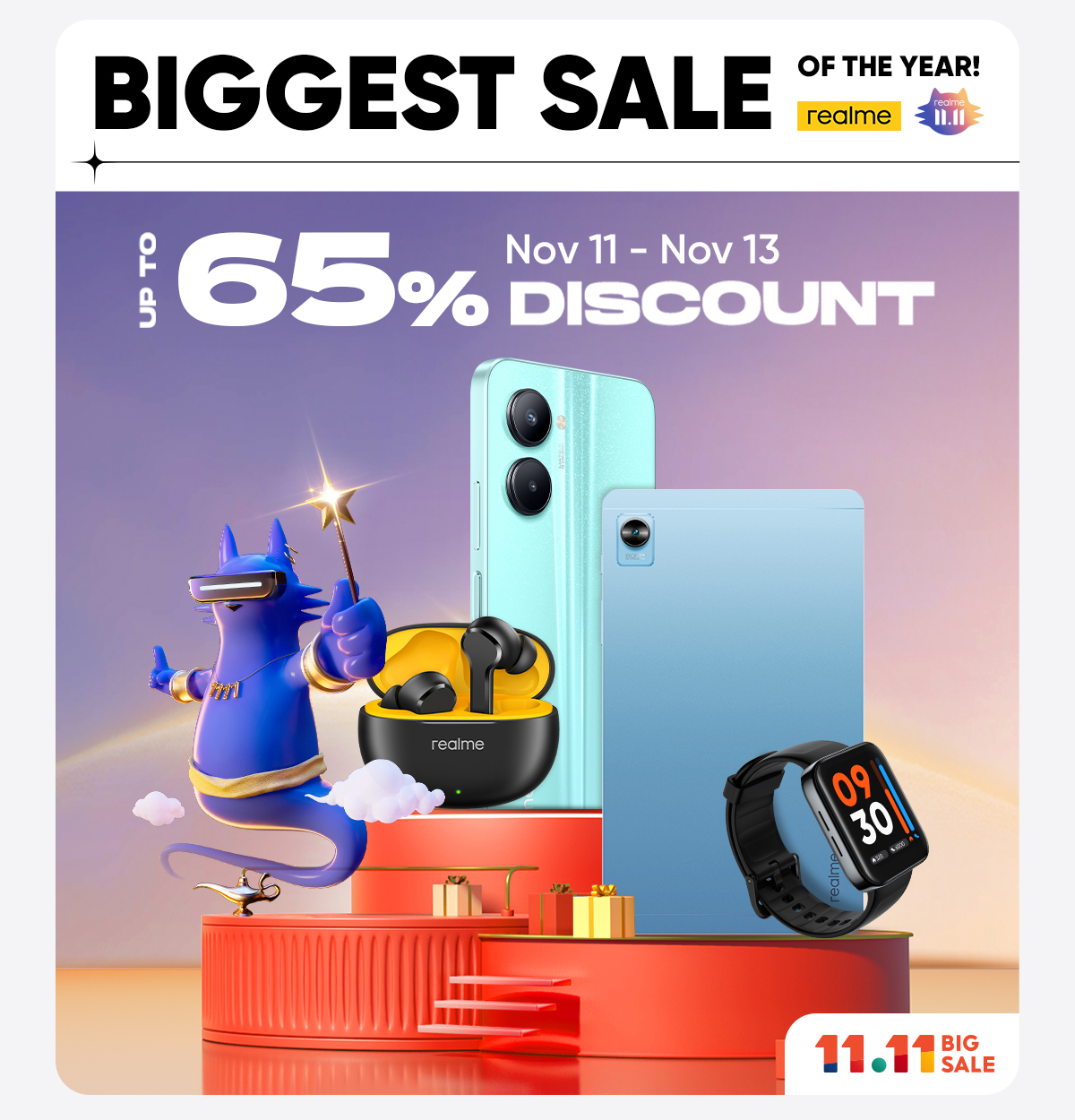 11.11 Sale products discounts