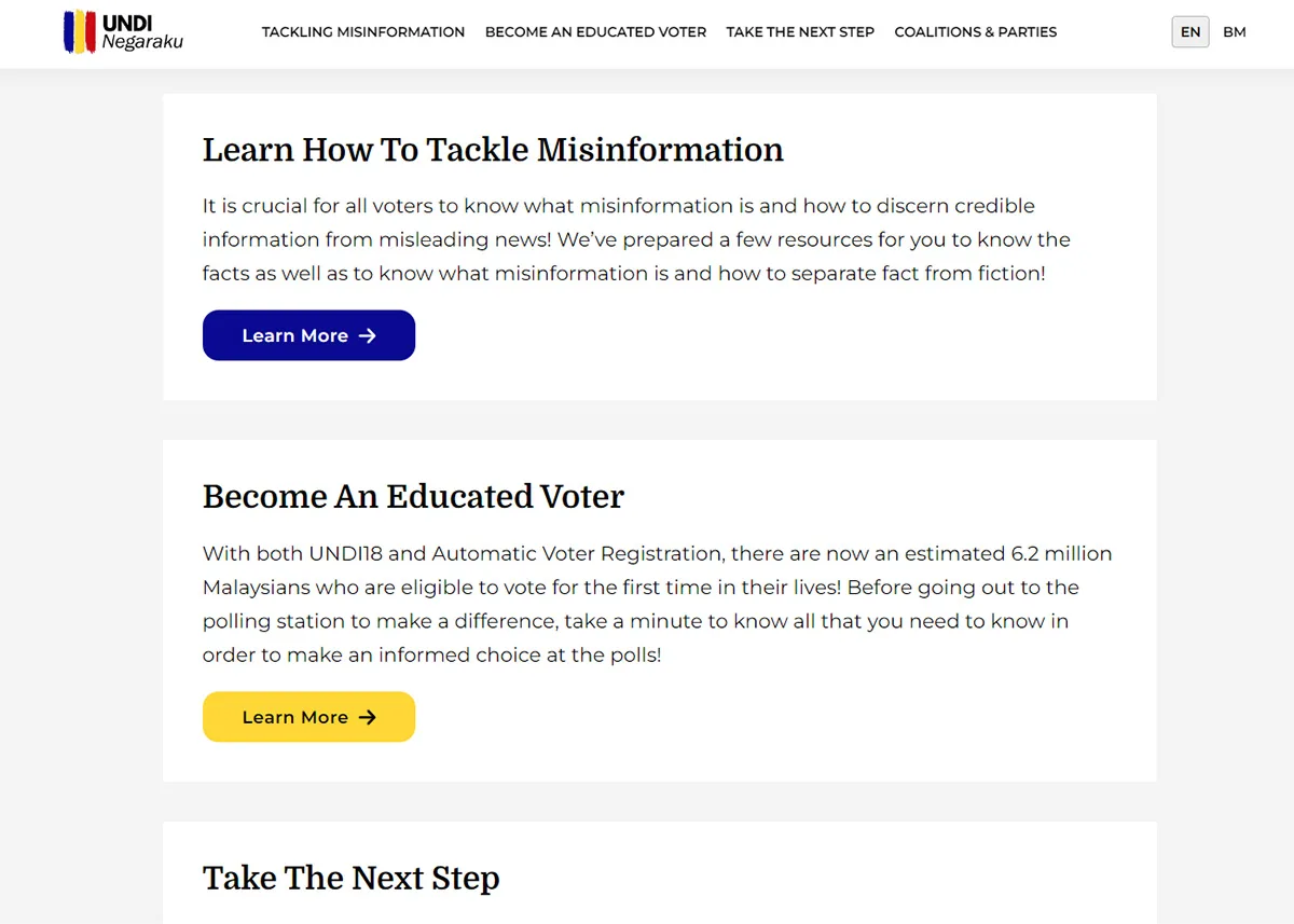 General Election 15 GE15 Resources Guide UndiNegaraku MySPR JomCheck