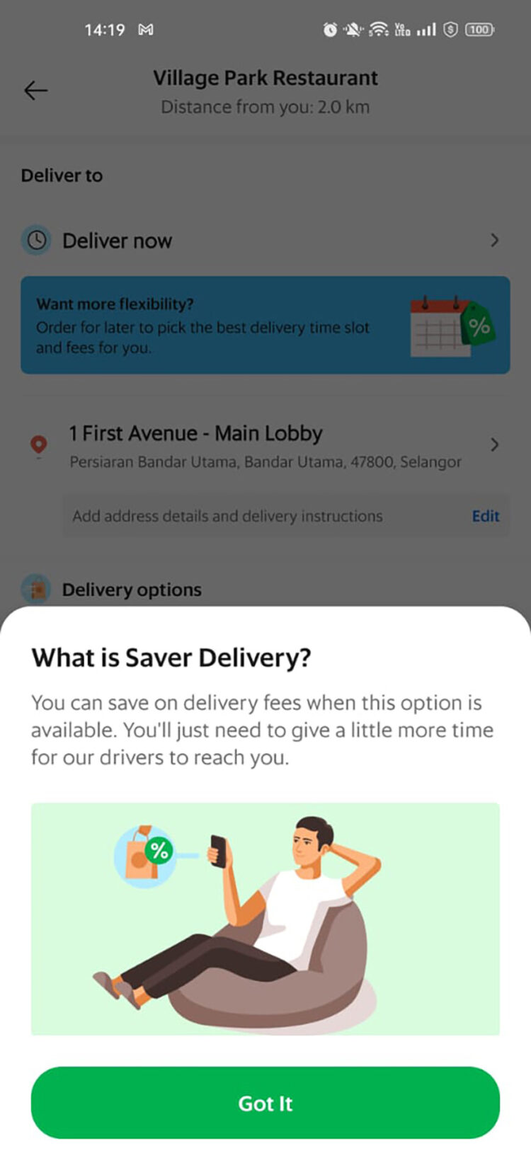 GrabFood Trials New "Saver" Delivery Option For Certain Locations In